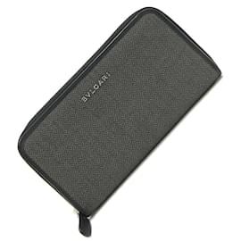 Bulgari-Bvlgari Round Long Wallet-Brown,Black