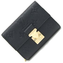 Billetera plegable Louis Vuitton Negro