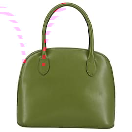 Céline-CELINE Hand Bag Leather 2way Red Auth 99916-Red