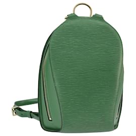 Louis Vuitton-LOUIS VUITTON Epi Mabillon Backpack Green M52234 LV Auth 100179-Green