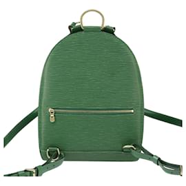 Louis Vuitton-LOUIS VUITTON Epi Mabillon Backpack Green M52234 LV Auth 100179-Green