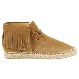 Saint Laurent Chaussures à lacets en daim Marron