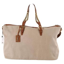 Saint Laurent Beige Reisetasche Beige
