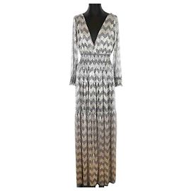 Bash Vestido plateado Plata