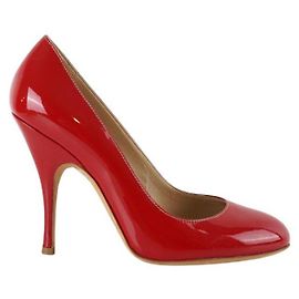 Dolce & Gabbana Lacklederschuhe Rot