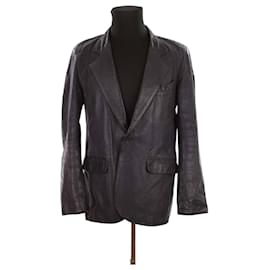 Agnès b.-Leather jacket-Black