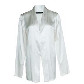 Haider Ackermann, Seidenbluse in Ecru Andere