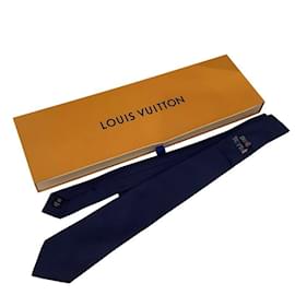 Louis Vuitton-Gravata Louis Vuitton Letras x NBA Azul Marinho-Azul