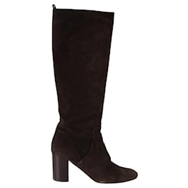 Autre Marque-Suede boots-Brown