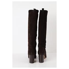 Autre Marque-Suede boots-Brown