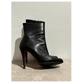 Christian Louboutin-CHRISTIAN LOUBOUTIN  Ankle boots T.EU 37.5 Leather-Black