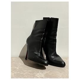 Christian Louboutin-CHRISTIAN LOUBOUTIN  Ankle boots T.EU 37.5 Leather-Black