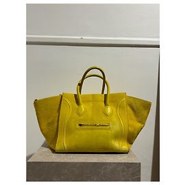 Céline Sacs à main CELINE T. Cuir Jaune