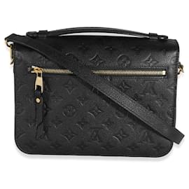 Louis Vuitton-Louis Vuitton Black Monogram Empreinte Pochette Metis-Black