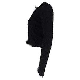 Dolce & Gabbana- Dolce & Gabbana Embellished Buttons Tweed Cardigan in Black Nylon -Black