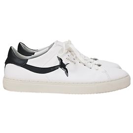 Tênis baixos em couro branco Axel Arigato Clean 90 com bordado de pássaro Branco