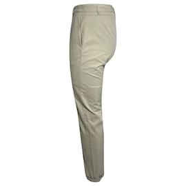 Balenciaga- Balenciaga Straight-Leg Chino Pants in Beige Cotton-Beige