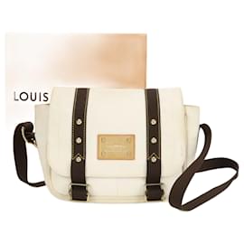 Louis Vuitton-Louis Vuitton Antigua Buzas PM M40042 Shoulder Bag-Cream