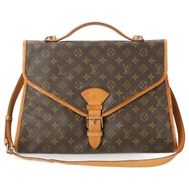 Louis Vuitton Monogram Beverly M51121 Leather Shoulder Bag Brown