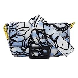 Fendi-Fendi Women's Waist Bag and Shoulder Bag-Black,Light blue