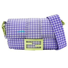 Fendi-Fendi Women's Waist Bag Shoulder 2way Nylon Light Blue-Light blue