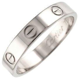 Cartier Love #58 Ring in 18K White Gold Golden