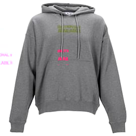 Off White-Hoodie Off-White gris avec impression-Gris
