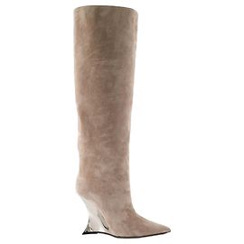 Nina Boots - Paris Texas - Couro - Bege Marrom Bege