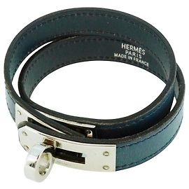 Hermès Kelly double tour Navy blue