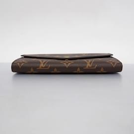 Louis Vuitton-Louis Vuitton Long Wallet Monogram Portefeuille Sarah M62234-Brown,Fuschia