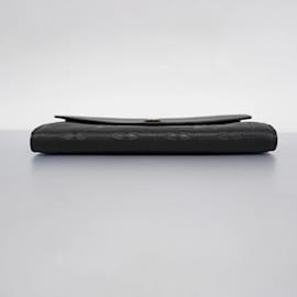 Louis Vuitton-Louis Vuitton Long Wallet Monogram Empreinte Portefeuille Sarah M61182 Noir-Black