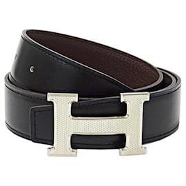 Hermès-Hermes Constance Belt for Men-Brown,Black