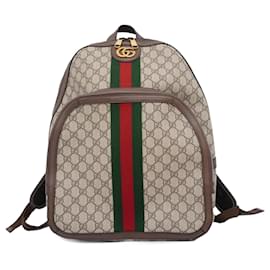 Gucci-Gucci Ophidia Brown Backpack-Brown
