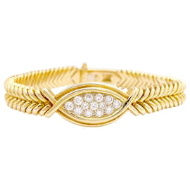 Fred-Vintage Fred bracelet in yellow gold, diamonds.-Other
