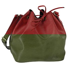 Louis Vuitton-LOUIS VUITTON Epi Petit Noe Shoulder Bag Red M44107 LV Auth bs19972-Red