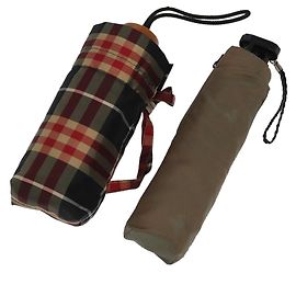 Ombrello Burberry Nova Check Nylon 2Set Nero Rosso Grigio Auth bs19454 Marrone Nero Rosso