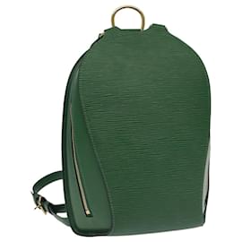 Louis Vuitton-LOUIS VUITTON Epi Mabillon Backpack Green M52234 LV Auth 99760-Green
