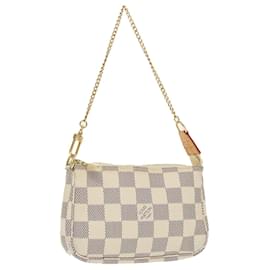Louis Vuitton-LOUIS VUITTON Damier Azur Mini Pochette Accessoires Pouch N63005 LV Auth 99220-Other