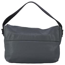Céline-CELINE Shoulder Bag Leather Gray Auth bs19628-Brown
