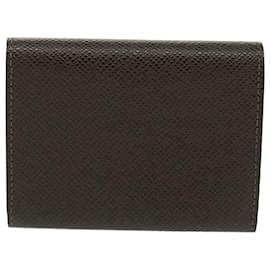 Louis Vuitton-LOUIS VUITTON Taiga Envelope Carte De Visite Case Grizzly M30928 LV Auth 99226A-Brown