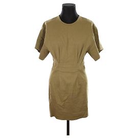 Isabel Marant Leinenkleid Khaki