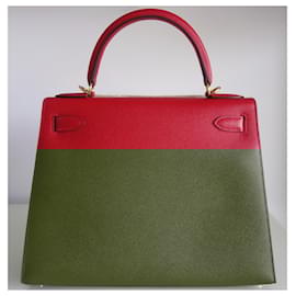 Hermès-Hermes Kelly 28 RED CASAQUE-Red
