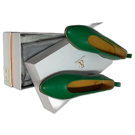 Sapatilhas Ralph & Russo em couro verde Verde