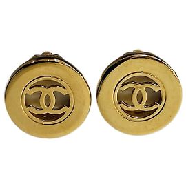 Orecchini Chanel logo CC dorati D'oro