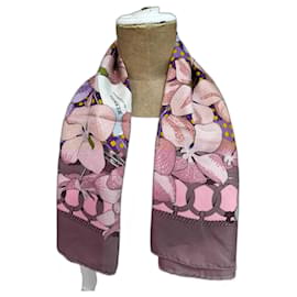 Hermès-Silk scarves-Purple