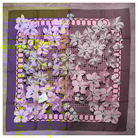 Hermès-Silk scarves-Purple