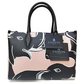 Lanvin Sacs à main Noir Rose