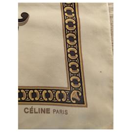 Céline-Silk scarves-Beige