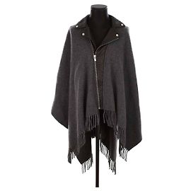 The Kooples Wool poncho Grey