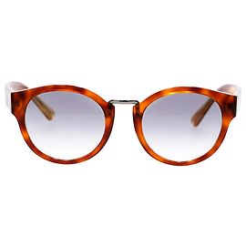 Óculos de sol redondos Burberry em acetato tartaruga marrom Marrom